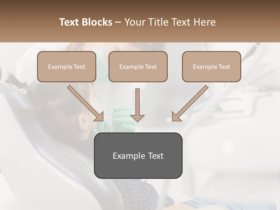 A Young Girl Getting Her Teeth Checked By A Dentist PowerPoint Template