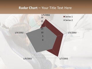 A Young Girl Getting Her Teeth Checked By A Dentist PowerPoint Template