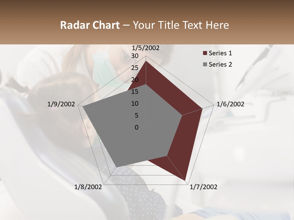 A Young Girl Getting Her Teeth Checked By A Dentist PowerPoint Template