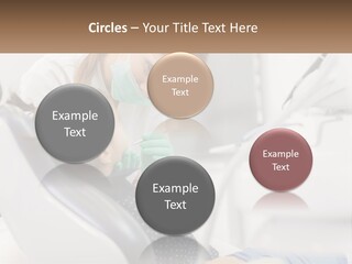 A Young Girl Getting Her Teeth Checked By A Dentist PowerPoint Template