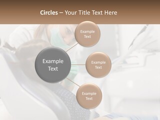 A Young Girl Getting Her Teeth Checked By A Dentist PowerPoint Template