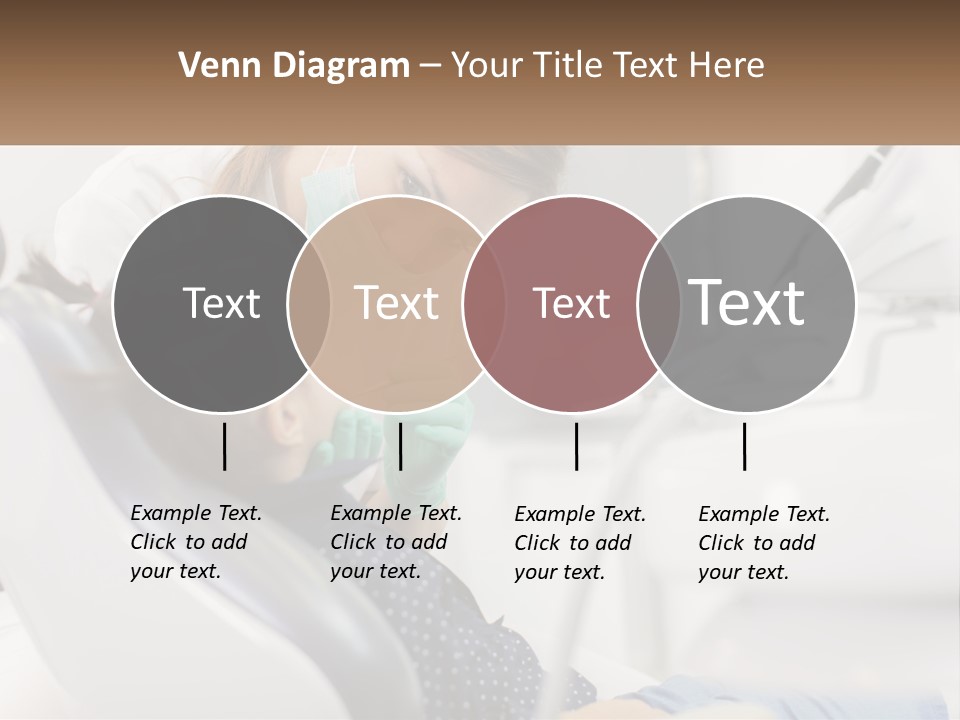 A Young Girl Getting Her Teeth Checked By A Dentist PowerPoint Template