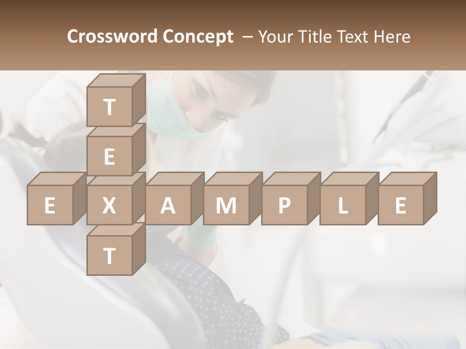 A Young Girl Getting Her Teeth Checked By A Dentist PowerPoint Template