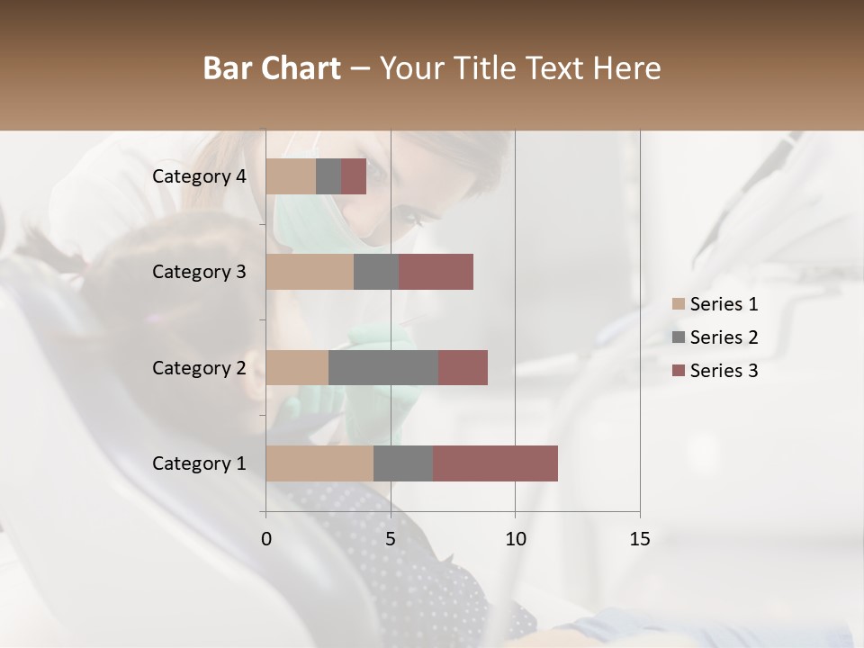 A Young Girl Getting Her Teeth Checked By A Dentist PowerPoint Template