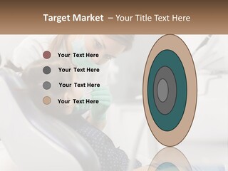 A Young Girl Getting Her Teeth Checked By A Dentist PowerPoint Template