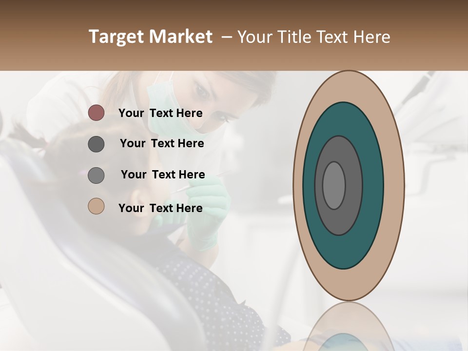 A Young Girl Getting Her Teeth Checked By A Dentist PowerPoint Template