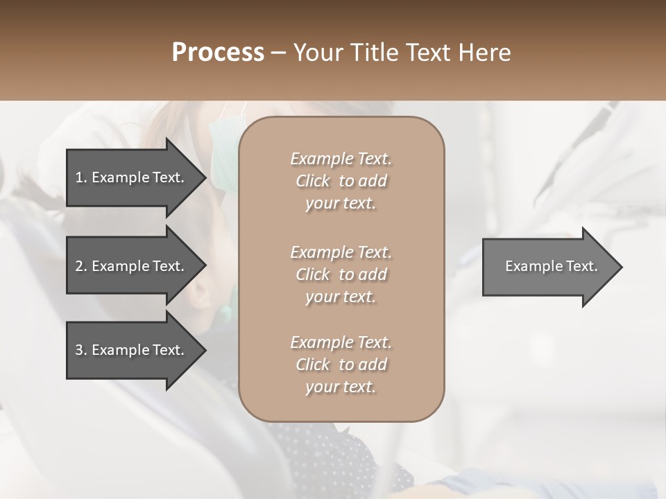 A Young Girl Getting Her Teeth Checked By A Dentist PowerPoint Template