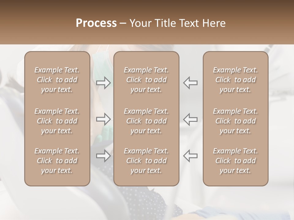 A Young Girl Getting Her Teeth Checked By A Dentist PowerPoint Template