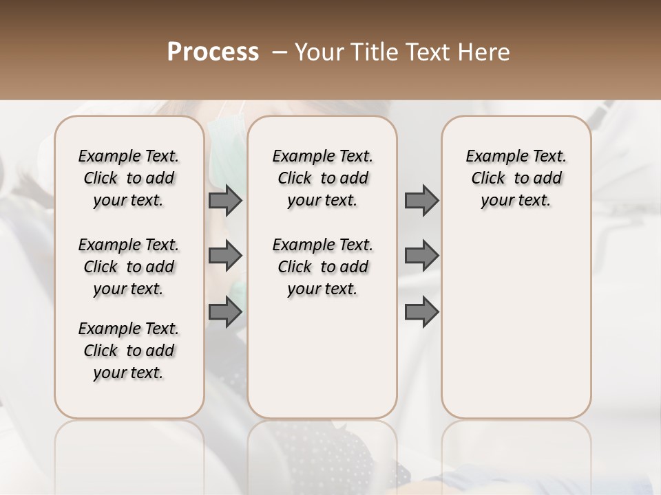 A Young Girl Getting Her Teeth Checked By A Dentist PowerPoint Template