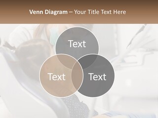 A Young Girl Getting Her Teeth Checked By A Dentist PowerPoint Template