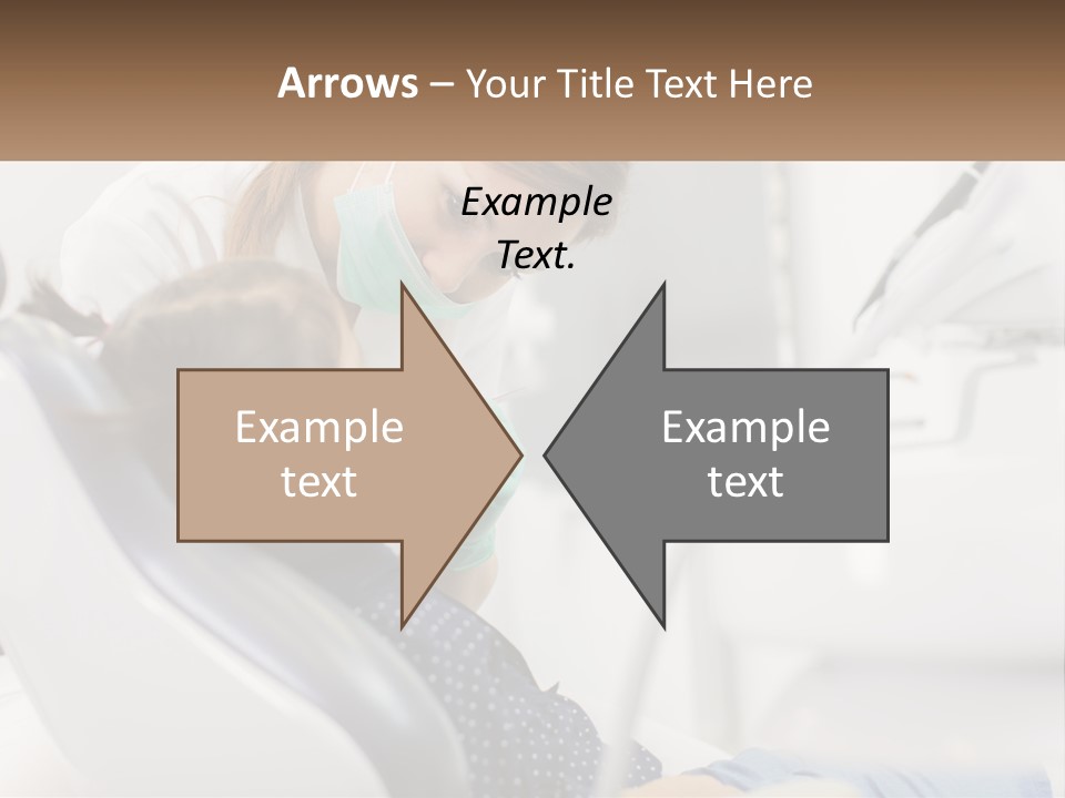 A Young Girl Getting Her Teeth Checked By A Dentist PowerPoint Template