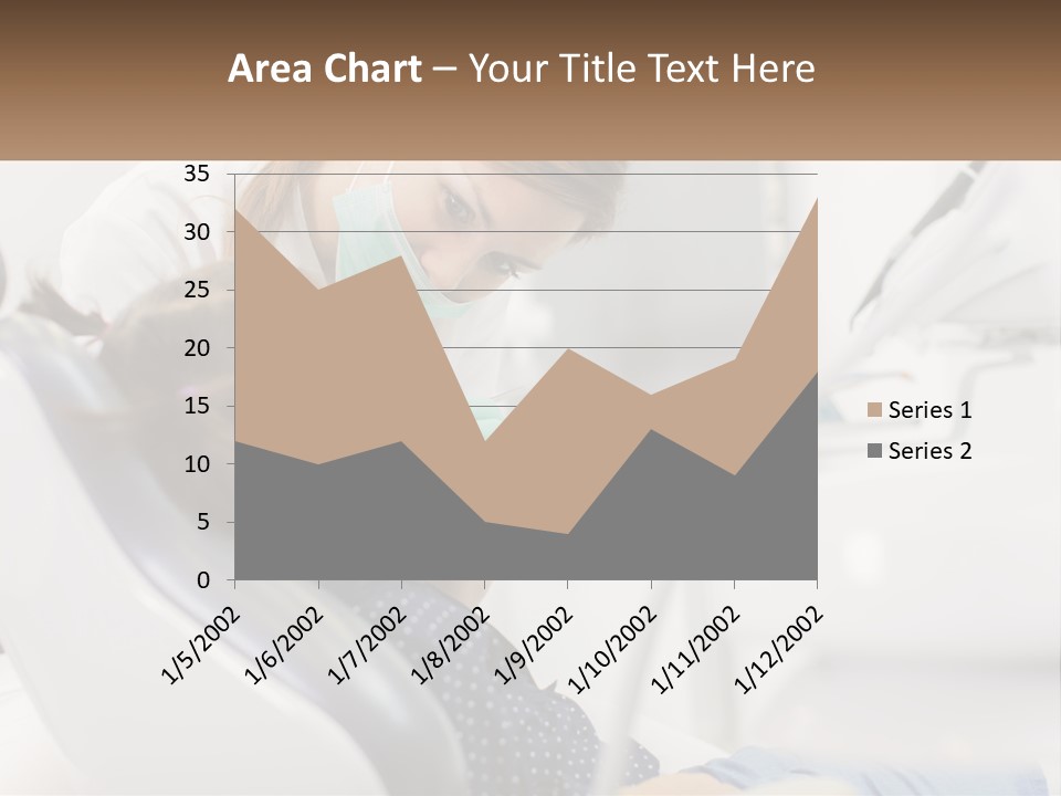 A Young Girl Getting Her Teeth Checked By A Dentist PowerPoint Template