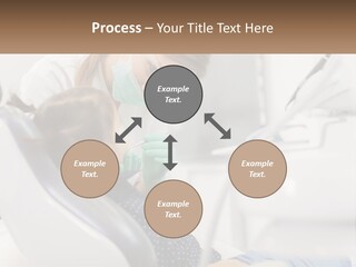 A Young Girl Getting Her Teeth Checked By A Dentist PowerPoint Template