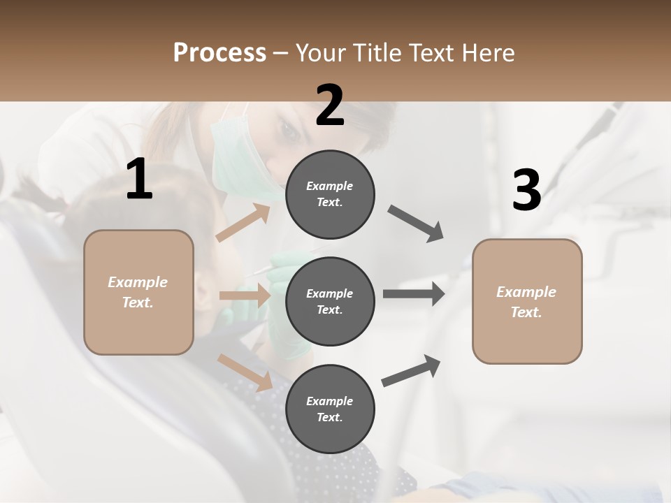 A Young Girl Getting Her Teeth Checked By A Dentist PowerPoint Template
