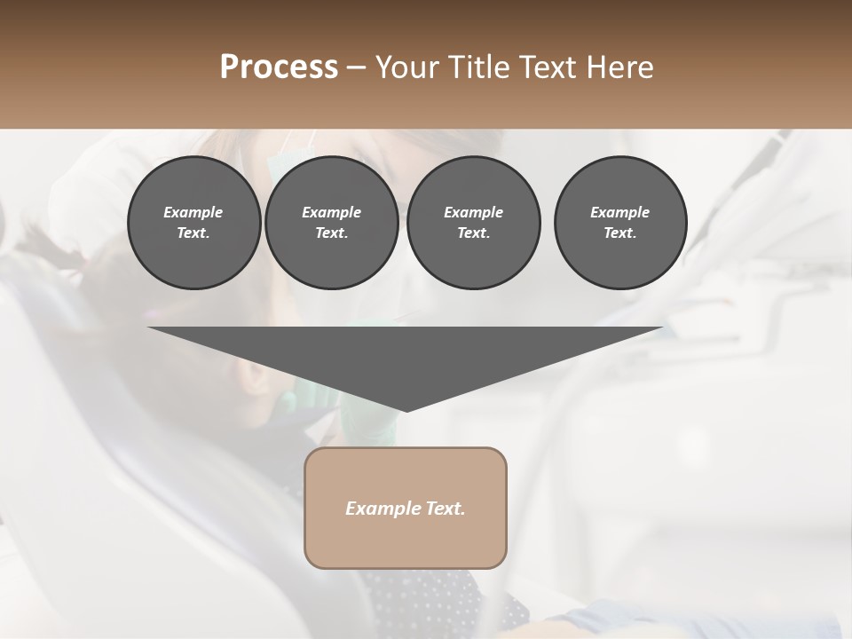 A Young Girl Getting Her Teeth Checked By A Dentist PowerPoint Template