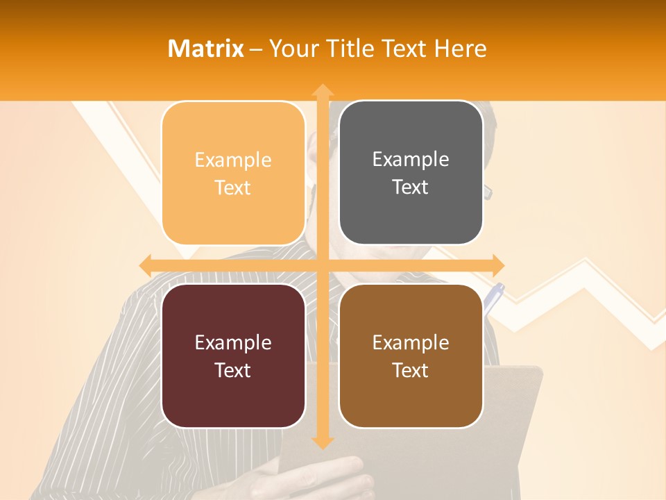 A Man Holding A Clipboard And Pen In His Hand PowerPoint Template