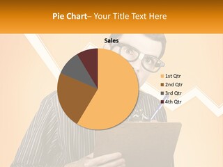 A Man Holding A Clipboard And Pen In His Hand PowerPoint Template