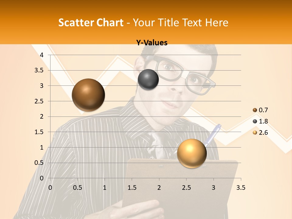 A Man Holding A Clipboard And Pen In His Hand PowerPoint Template