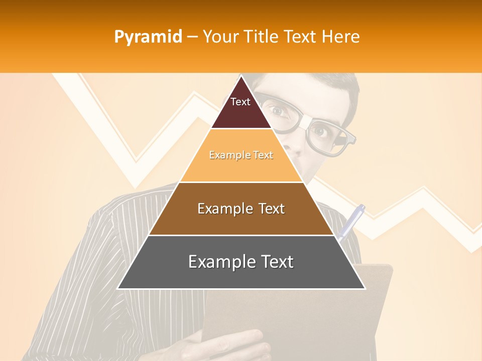 A Man Holding A Clipboard And Pen In His Hand PowerPoint Template