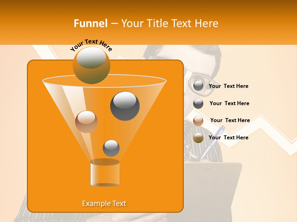 A Man Holding A Clipboard And Pen In His Hand PowerPoint Template