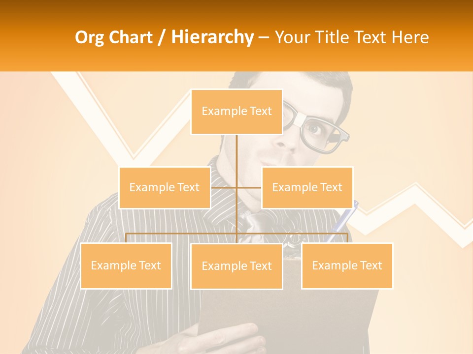 A Man Holding A Clipboard And Pen In His Hand PowerPoint Template