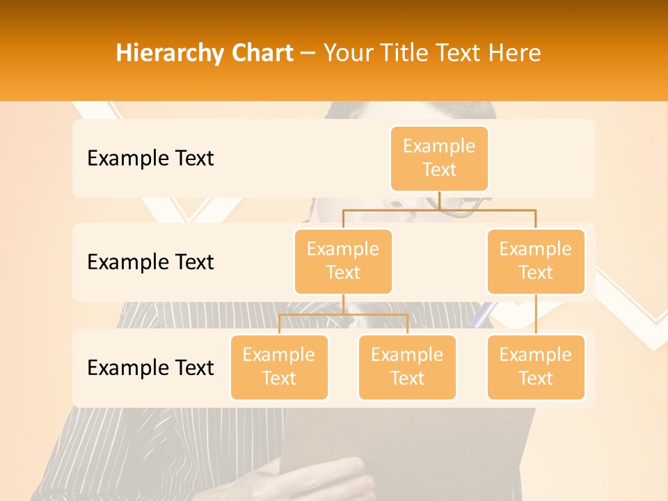 A Man Holding A Clipboard And Pen In His Hand PowerPoint Template