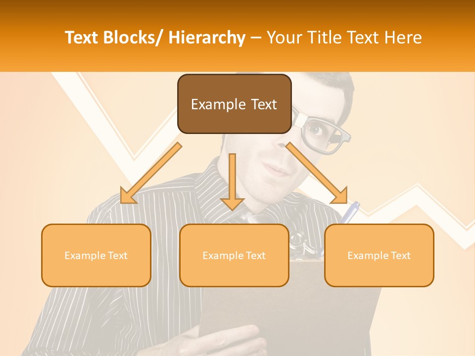 A Man Holding A Clipboard And Pen In His Hand PowerPoint Template
