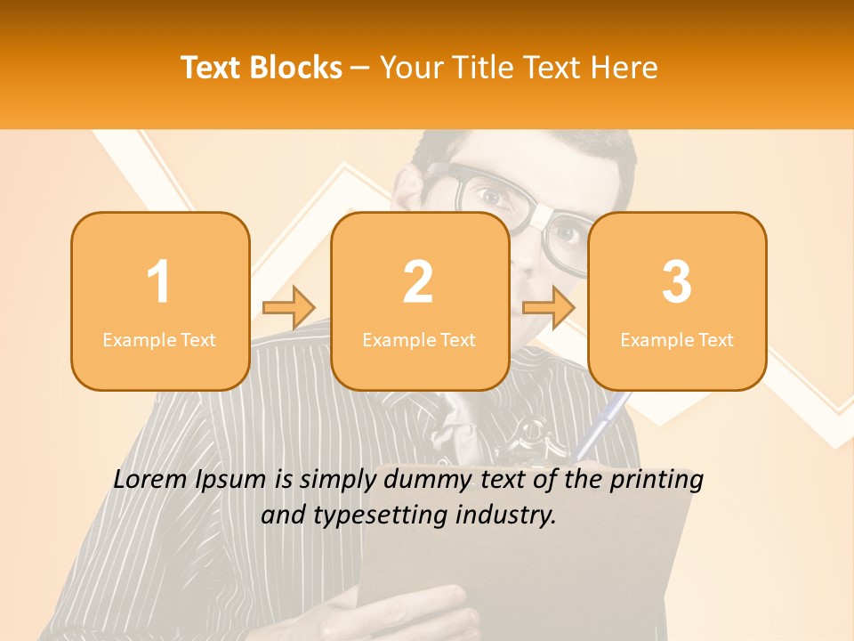 A Man Holding A Clipboard And Pen In His Hand PowerPoint Template