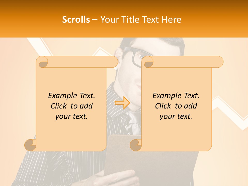 A Man Holding A Clipboard And Pen In His Hand PowerPoint Template