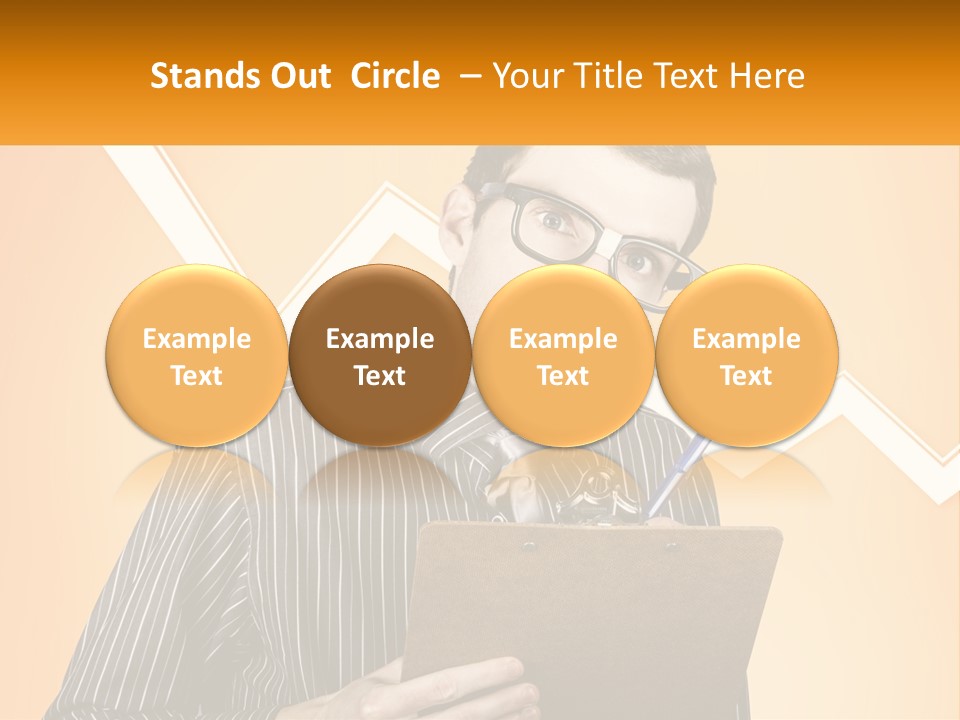 A Man Holding A Clipboard And Pen In His Hand PowerPoint Template