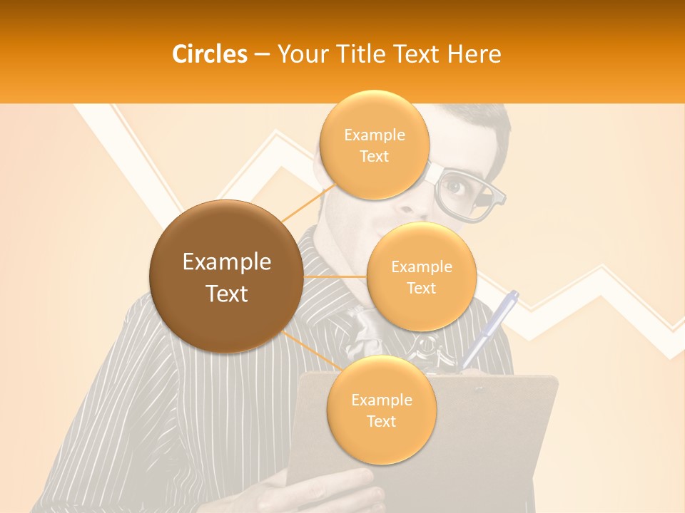 A Man Holding A Clipboard And Pen In His Hand PowerPoint Template