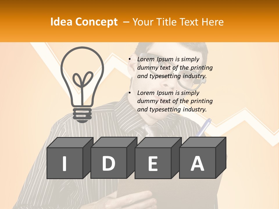 A Man Holding A Clipboard And Pen In His Hand PowerPoint Template