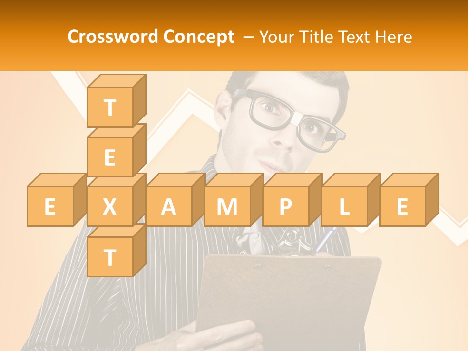 A Man Holding A Clipboard And Pen In His Hand PowerPoint Template