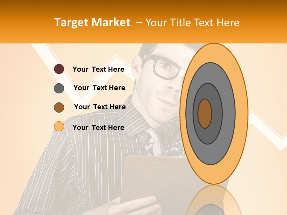 A Man Holding A Clipboard And Pen In His Hand PowerPoint Template