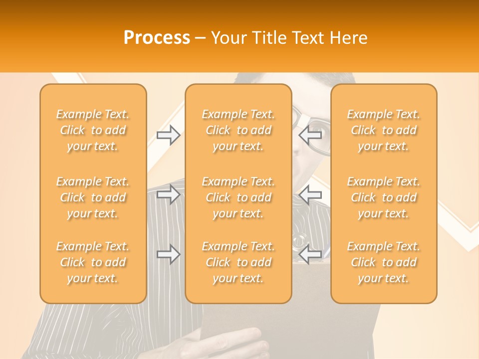 A Man Holding A Clipboard And Pen In His Hand PowerPoint Template