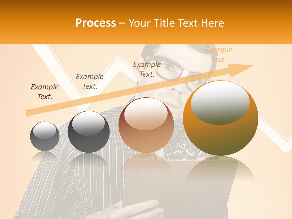 A Man Holding A Clipboard And Pen In His Hand PowerPoint Template