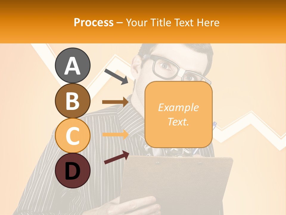 A Man Holding A Clipboard And Pen In His Hand PowerPoint Template