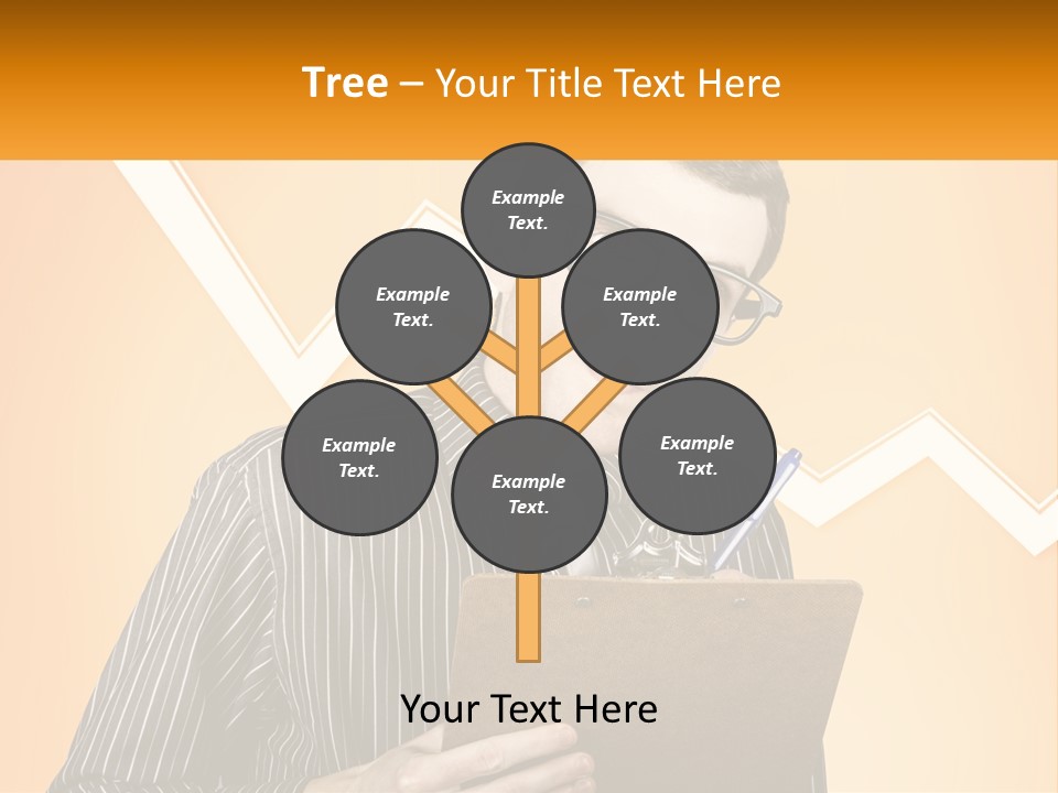 A Man Holding A Clipboard And Pen In His Hand PowerPoint Template