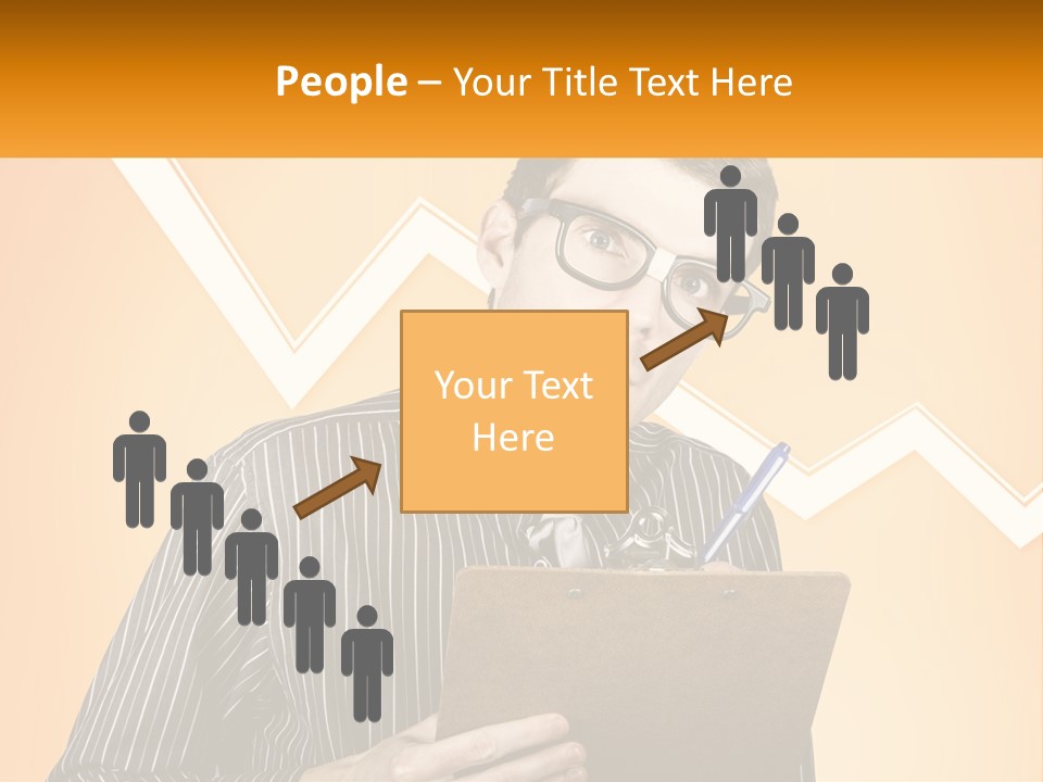 A Man Holding A Clipboard And Pen In His Hand PowerPoint Template