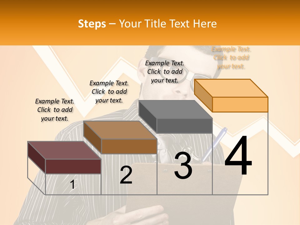 A Man Holding A Clipboard And Pen In His Hand PowerPoint Template