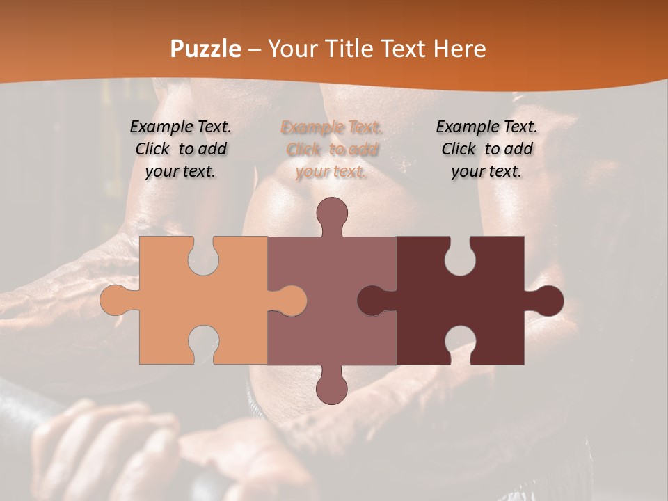 A Bodybuilding Man Holding A Barbell Powerpoint Template PowerPoint Template