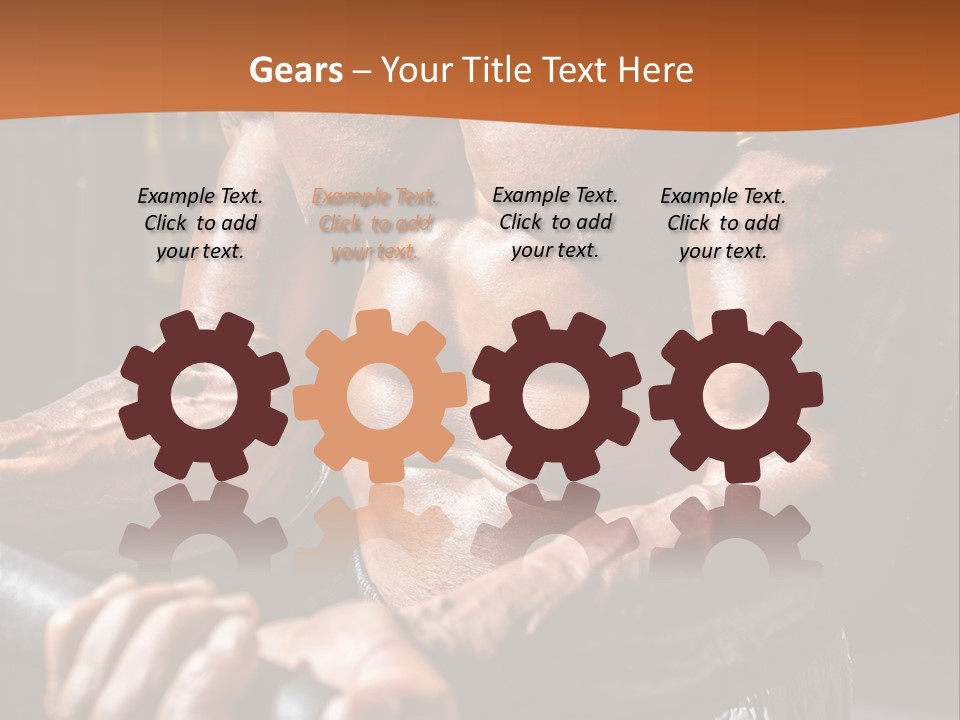 A Bodybuilding Man Holding A Barbell Powerpoint Template PowerPoint Template