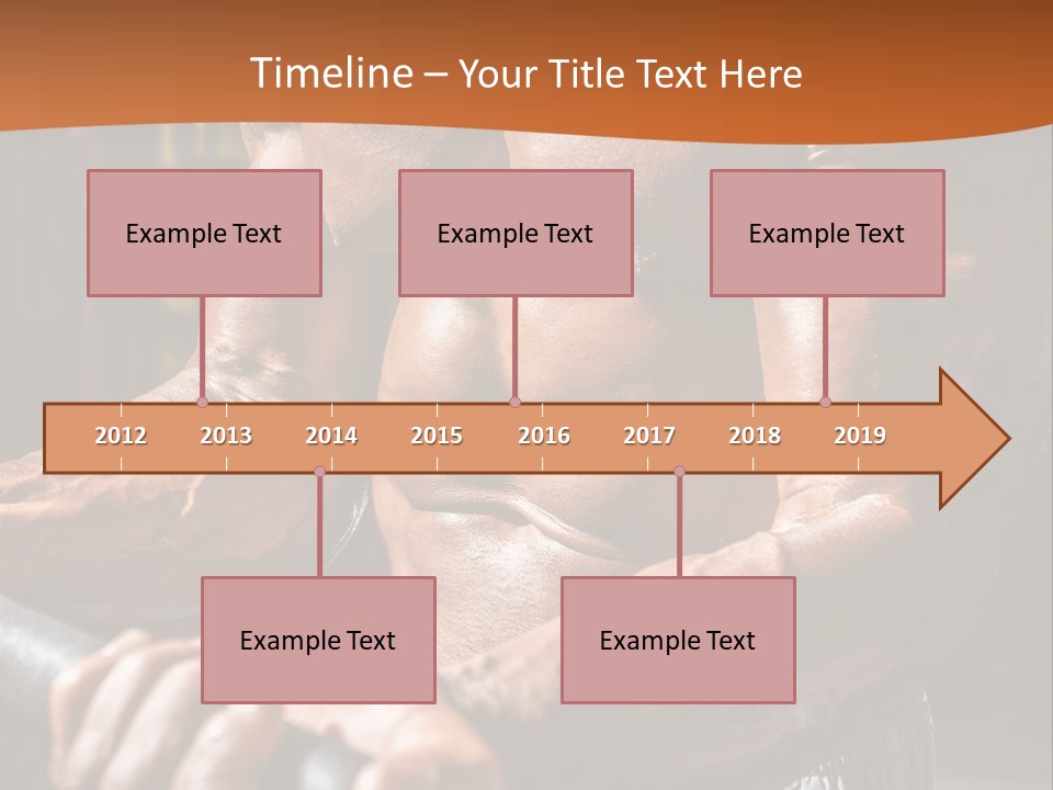 A Bodybuilding Man Holding A Barbell Powerpoint Template PowerPoint Template