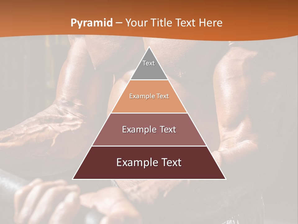 A Bodybuilding Man Holding A Barbell Powerpoint Template PowerPoint Template