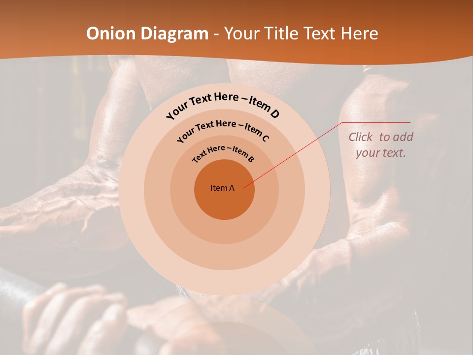 A Bodybuilding Man Holding A Barbell Powerpoint Template PowerPoint Template