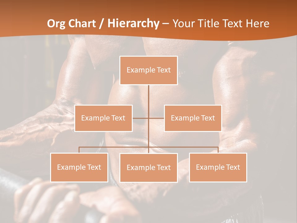 A Bodybuilding Man Holding A Barbell Powerpoint Template PowerPoint Template