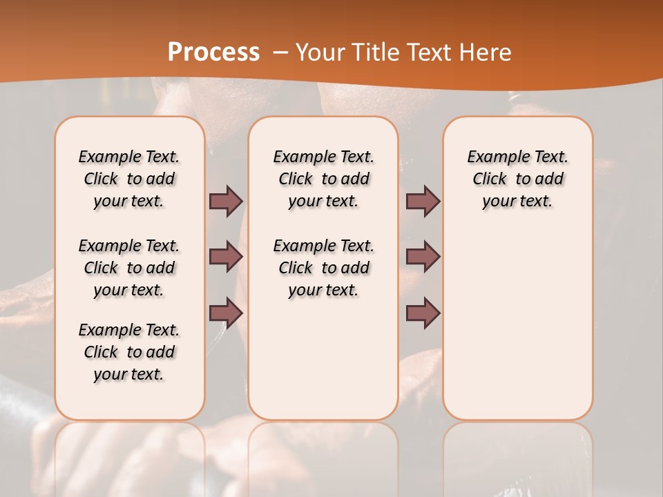 A Bodybuilding Man Holding A Barbell Powerpoint Template PowerPoint Template