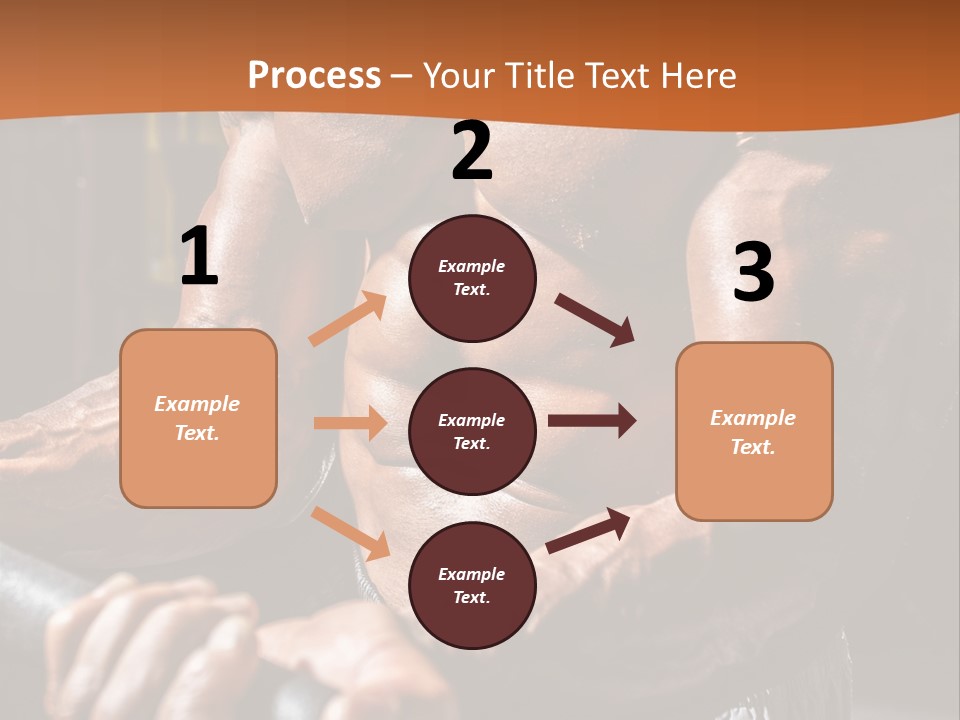 A Bodybuilding Man Holding A Barbell Powerpoint Template PowerPoint Template