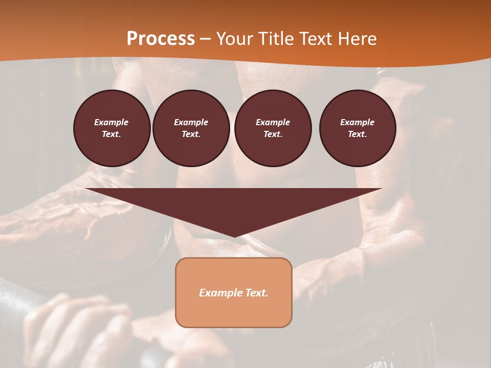 A Bodybuilding Man Holding A Barbell Powerpoint Template PowerPoint Template