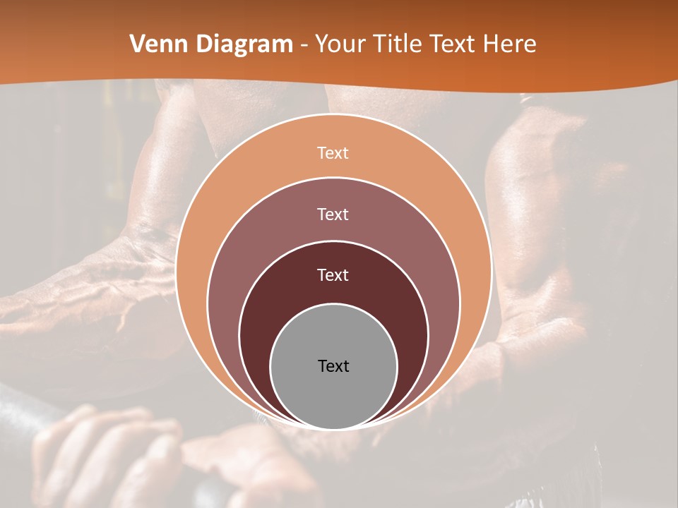A Bodybuilding Man Holding A Barbell Powerpoint Template PowerPoint Template